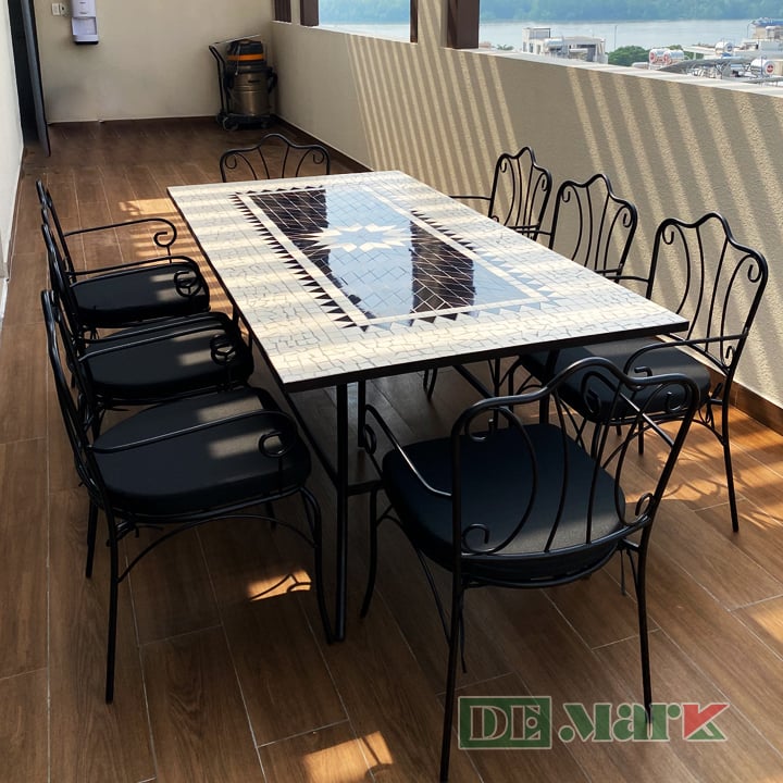 Bộ bàn ghế sắt ngoài trời